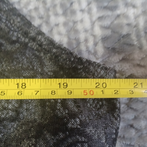 OLD NAVY Womens XL Button Front Sleeveless Vest Grey Embroidered Whimsygoth - Picture 3 of 5